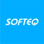 softeq logo blue background res